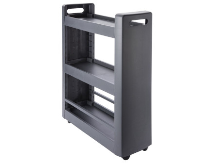 EDA Desserte mobile MOBILO, 3 tablettes, PP, anthracite