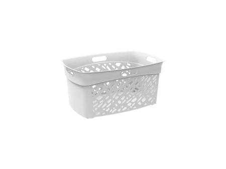 EDA Corbeille à linge ALMERIA, 45 litres, PP, blanc