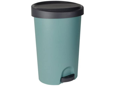 EDA Poubelle à pédale Stepy, 27 litres, PP, vert eucalyptus