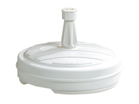 EDA Pied de parasol, plastique, rond, 430 mm, blanc