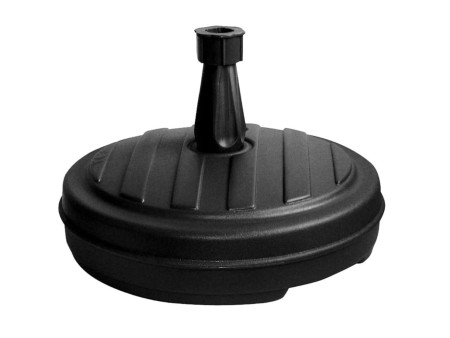 EDA Pied de parasol, plastique, rond, 430 mm, gris foncé