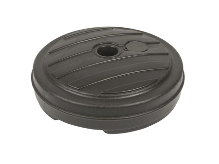 EDA Pied de parasol, plastique, rond, 430 mm, gris foncé