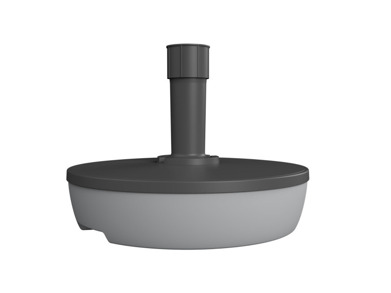 EDA Pied de parasol, plastique, rond, 495 mm, bicolore