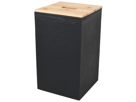 EDA Bac pour granulés de bois, 36 litres, noir
