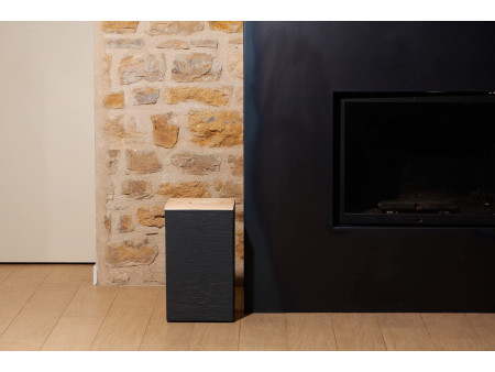 EDA Bac pour granulés de bois, 36 litres, noir