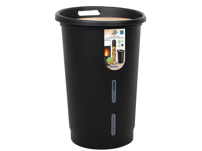 EDA Bac à pellets, 38 litres, noir
