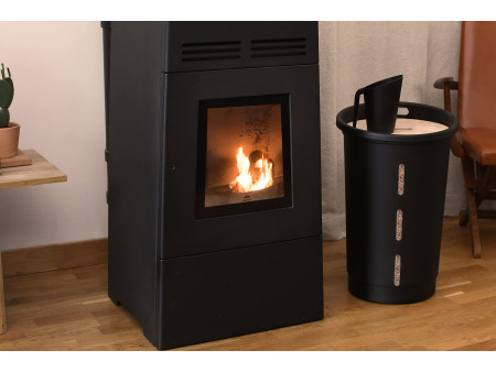 EDA Bac à pellets, 38 litres, noir
