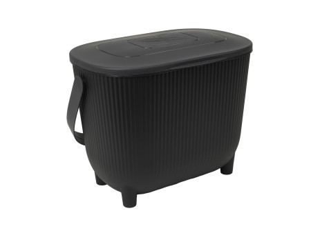 EDA Poubelle à compost avec filtre, vert/anthracite