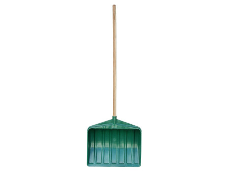 EDA Pelle à neige avec manche en bois, largeur: 460 mm, vert