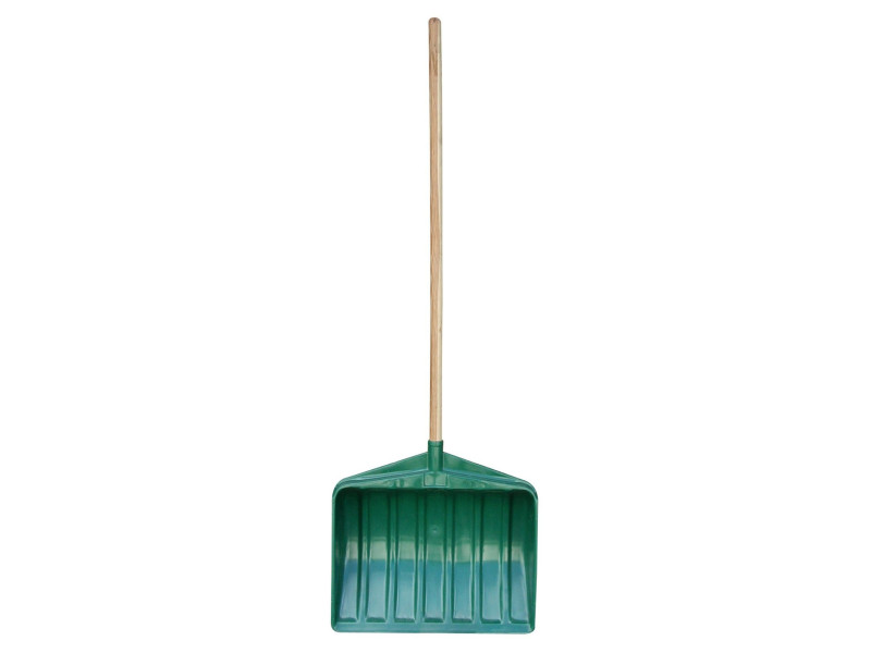 EDA Pelle à neige avec manche en bois, largeur: 460 mm, vert