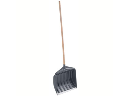 EDA Pelle à neige avec manche en bois, largeur: 460 mm, gris