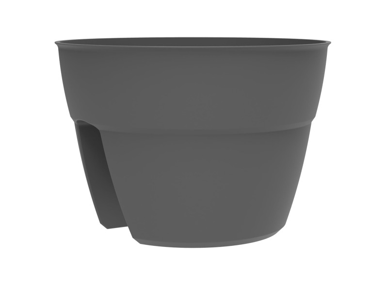 EDA Pot pour balustrade 'OSAKA', diamètre 300 mm, anthracite