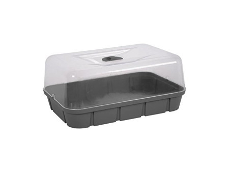 EDA Mini-serre, taille L, volume: 15,7 L, anthracite