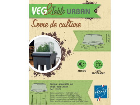EDA Couvercle pour mini-jardinière 'VEG&Table', transparent