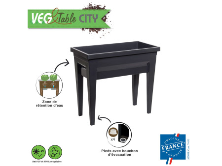 EDA Jardinière 'VEG&Table' City, anthracite
