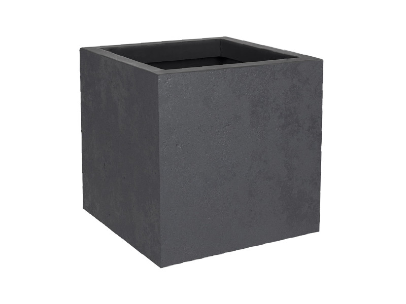 EDA Bac à plantes BASALT UP, cubique, 295 mm, anthracite