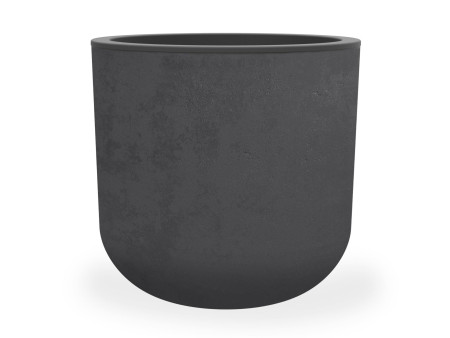 EDA Bac à plantes BASALT UP, rond, 385 mm, anthracite