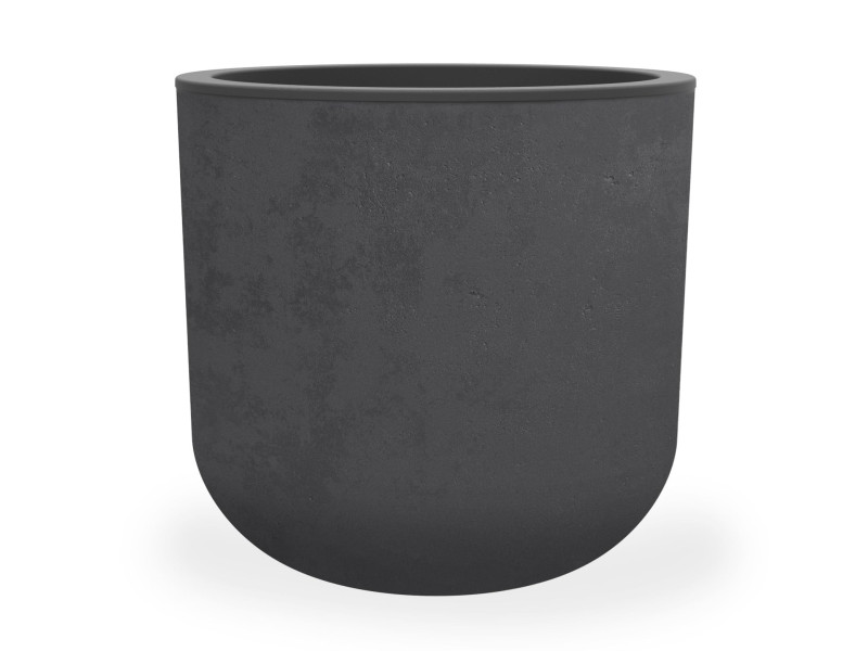 EDA Bac à plantes BASALT UP, rond, 385 mm, anthracite