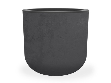 EDA Bac à plantes BASALT UP, rond, 485 mm, anthracite
