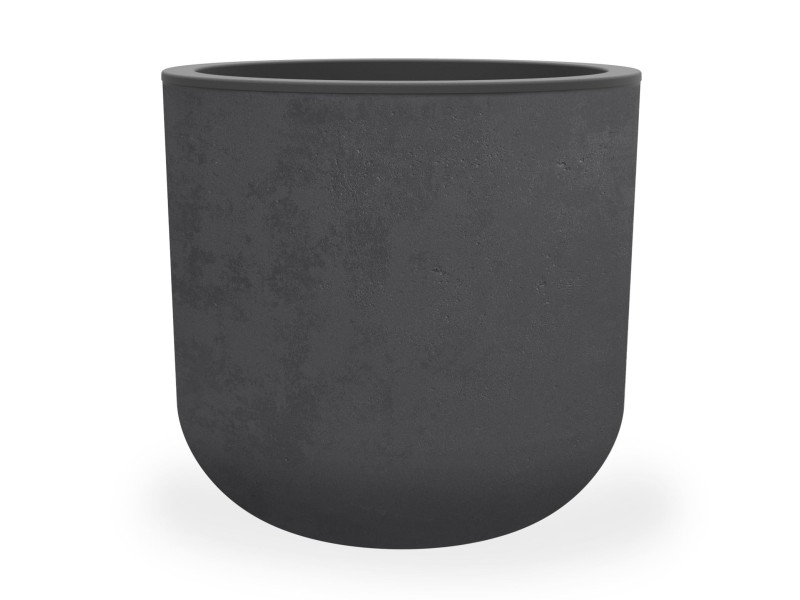 EDA Bac à plantes BASALT UP, rond, 485 mm, anthracite