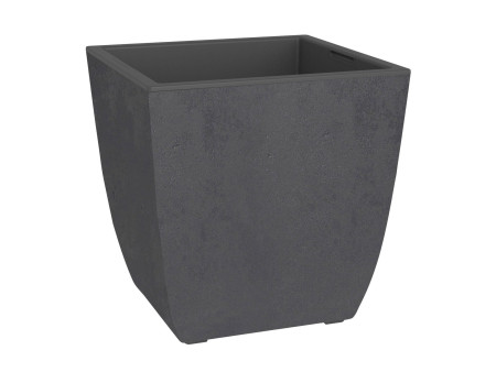 EDA Bac à plantes BASALT Diva, carré, 435 mm, anthracite
