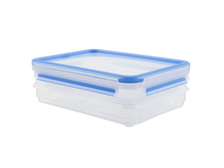 emsa Boîte à charcuterie CLIP & CLOSE, 2x 0,6 L, transparent