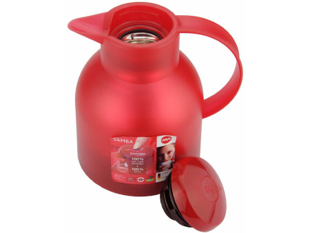 emsa Pichet isotherme SAMBA, 1 litre, rouge translucide