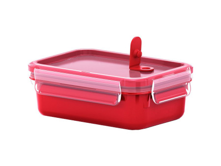 emsa Boîte pour micro-ondes CLIP & MICRO, 0,55 L, rouge