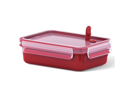 emsa Boîte pour micro-ondes CLIP & MICRO, 0,80 L, rouge