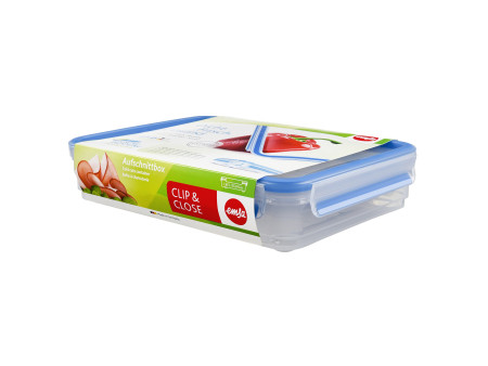 emsa Boîte à charcuterie CLIP & CLOSE, 1,65 L, transparent