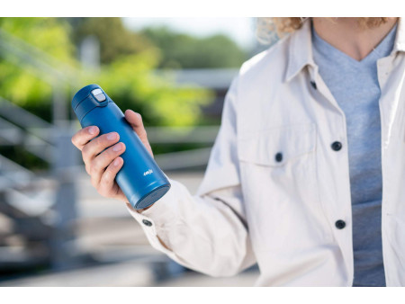 emsa Bouteille isotherme TRAVEL MUG LIGHT, 0,4 L, bleu