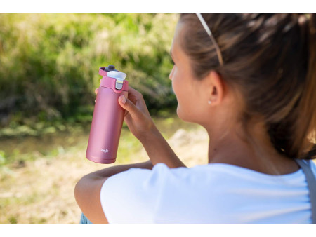 emsa Bouteille isotherme TRAVEL MUG LIGHT, 0,4 L, vieux rose