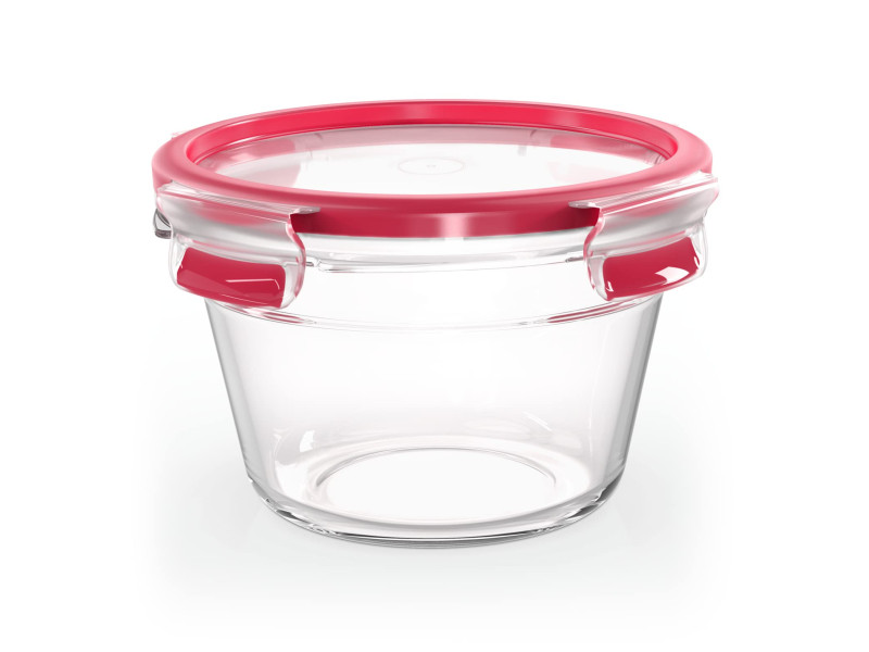 emsa Boîte de conservation CLIP & CLOSE verre, rond, 0,9 L