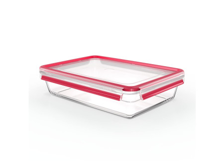 emsa Boîte de conservation CLIP & CLOSE verre, 3,0 litres