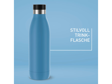 emsa Bouteille isotherme BLUDROP, 0,7 litre, aqua-blue