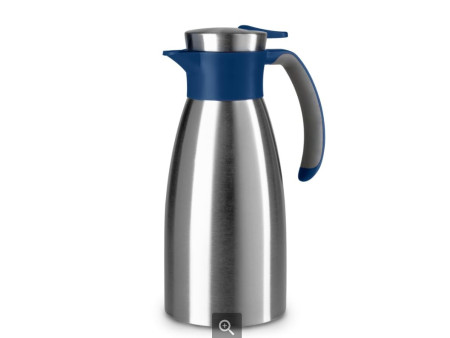 emsa Pichet isotherme SOFT GRIP, 1 litre, acier inox / bleu