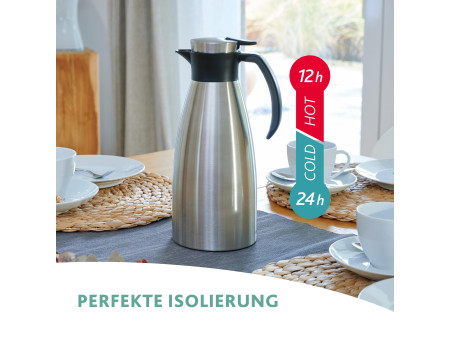 emsa Pichet isotherme SOFT GRIP, 1 litre, acier inox /