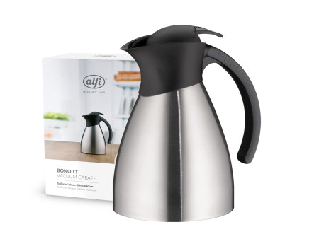 alfi Pichet isotherme BONO TOPTHERM, 1,0 litre, argent/noir