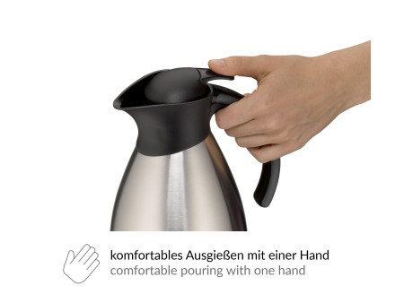 alfi Pichet isotherme BONO TOPTHERM, 1,5 litre, argent/noir