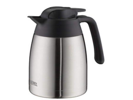 THERMOS Pichet isotherme THV, 1,0 litre, acier / noir