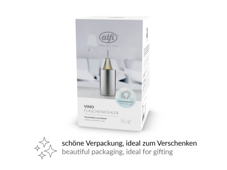 alfi Rafraîchisseur de bouteille VINO, acier inoxydable mat