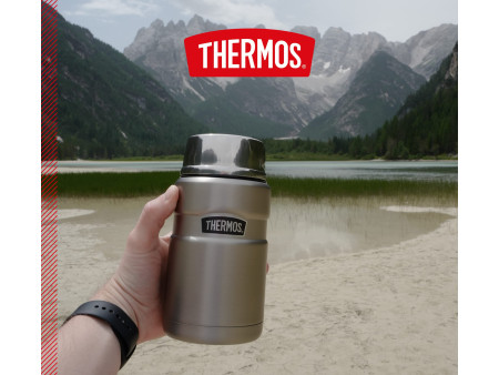 THERMOS récipient alimentaire STAINLESS KING, 0,71 litre,