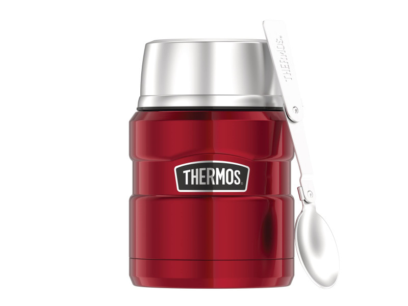 THERMOS Récipient alimentaire STAINLESS KING, 0,47 l, rouge