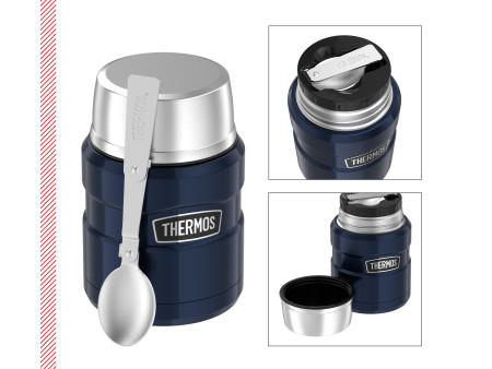 THERMOS Récipient alimentaire STAINLESS KING, 0,47 l, bleu