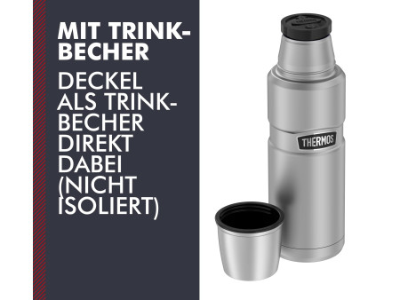 THERMOS Bouteille isotherme STAINLESS KING, 0,47 litre