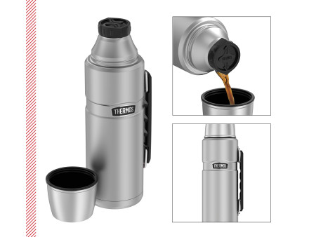 THERMOS Bouteille isotherme STAINLESS KING, 1,2 litre,argent