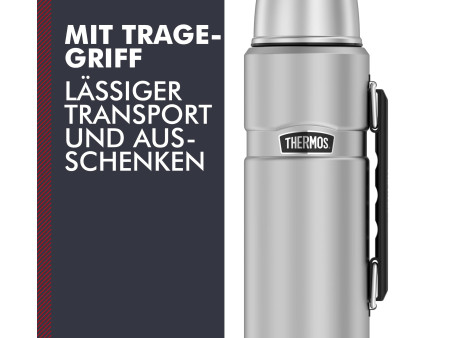 THERMOS Bouteille isotherme STAINLESS KING, 1,2 litre,argent