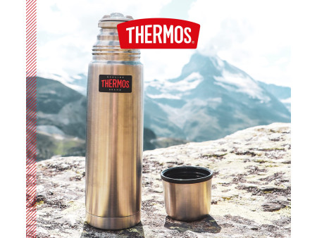 THERMOS Bouteille isotherme Light & Compact, argent, 0,5L