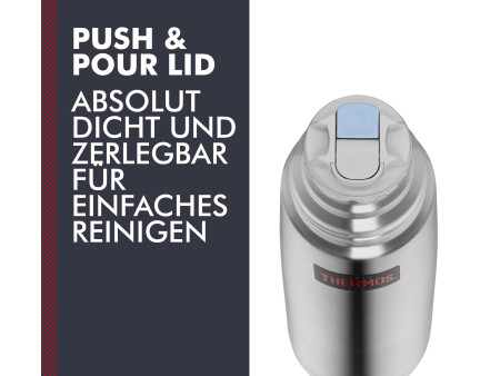 THERMOS Bouteille isotherme Light & Compact, argent