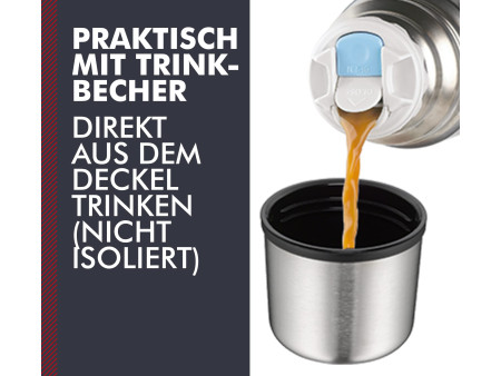 THERMOS Bouteille isotherme Light & Compact, argent